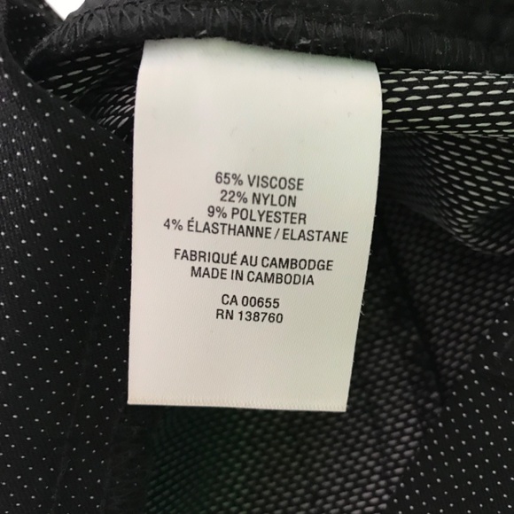 Reitmans Ankle Cut Dotted Pants Size 8 Black - Picture 7 of 7